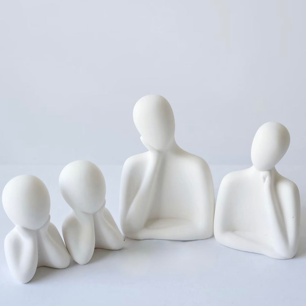 Ceramic Couple Family Statue