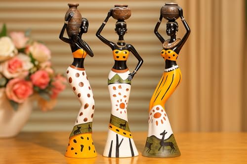 Lucky Deer Family Matte Finish Ceramic Figures - (Set of 3, Matte Brown)