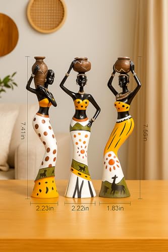 Lucky Deer Family Matte Finish Ceramic Figures - (Set of 3, Matte Brown)