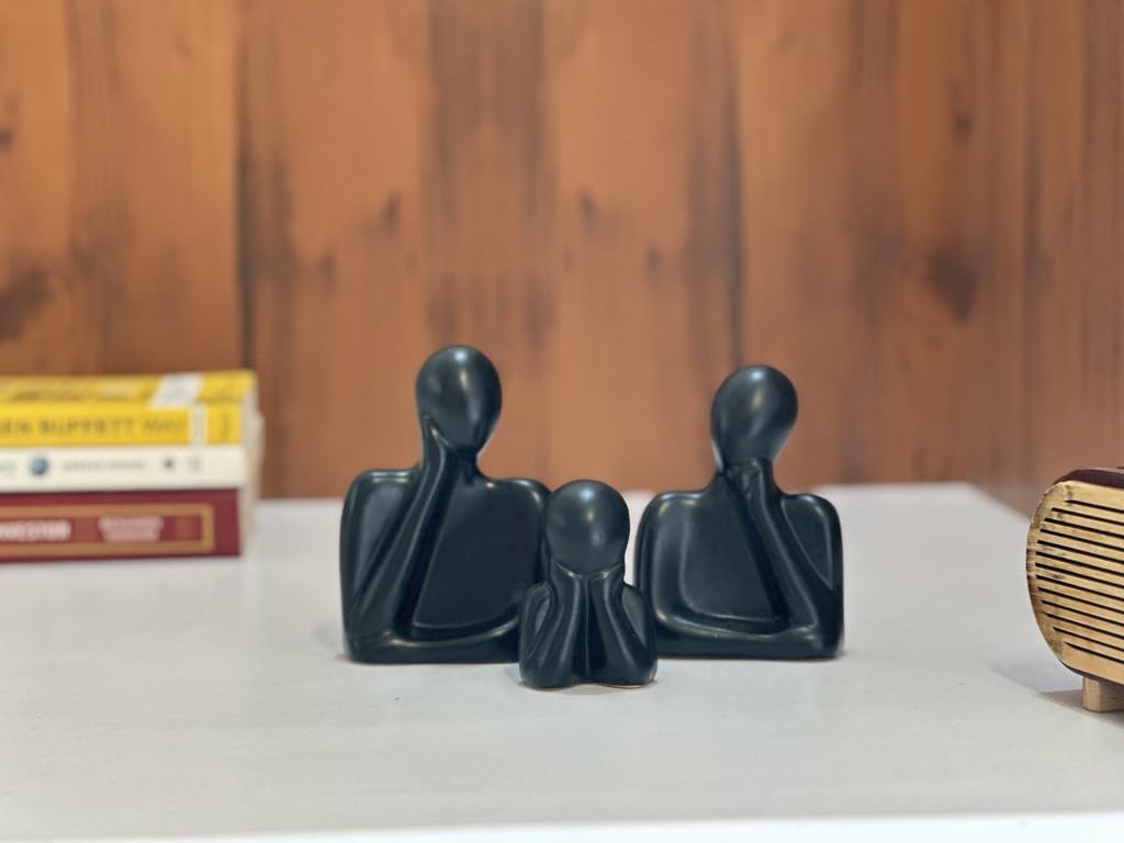Ceramic Couple Family Statue