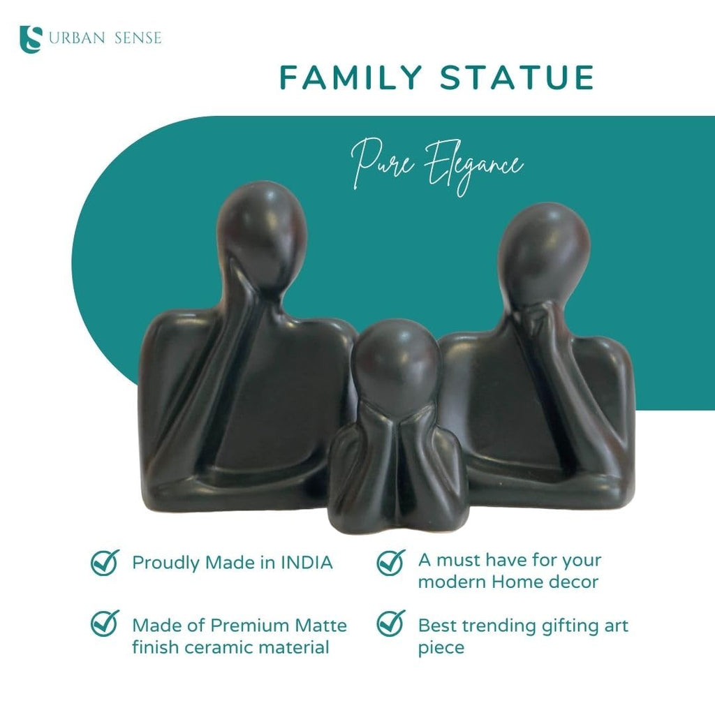 Ceramic Couple Family Statue