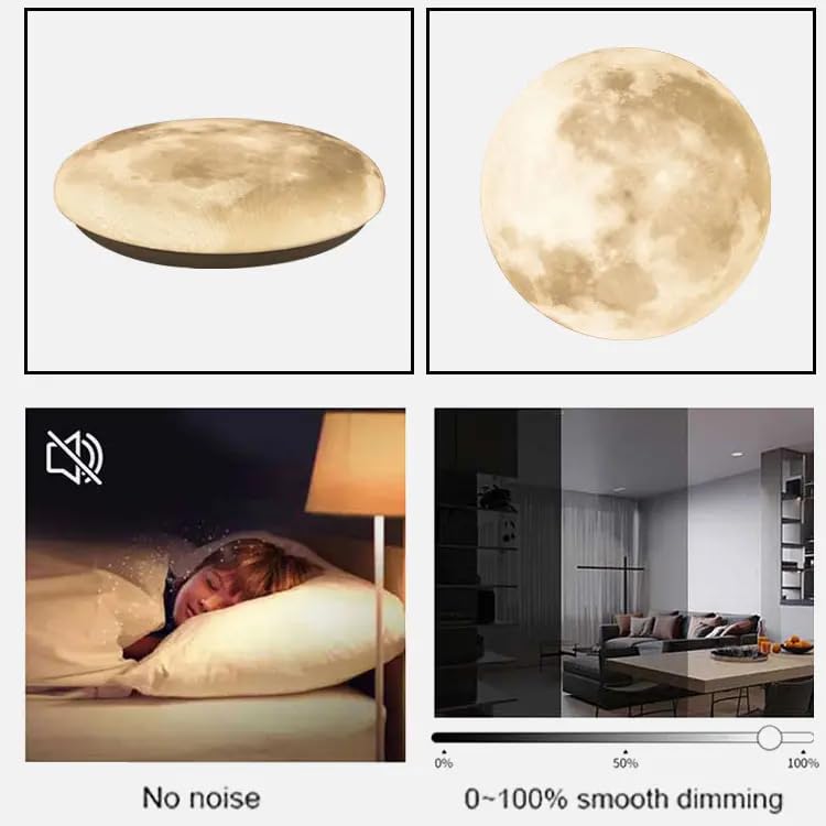 3D Moon LED Wall Lamp Modern Art