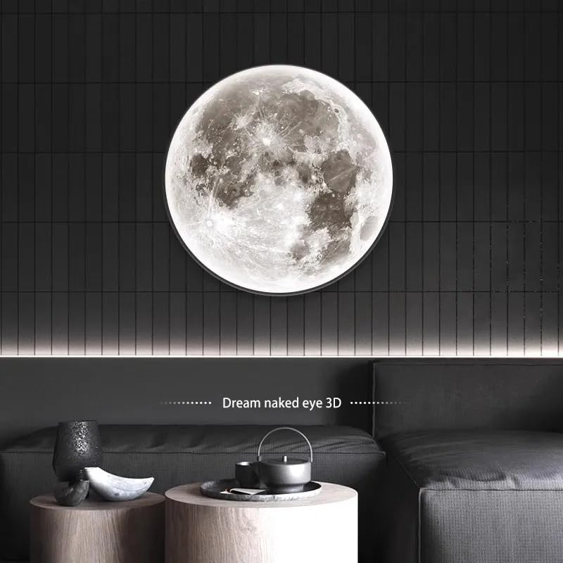 3D Moon LED Wall Lamp Modern Art