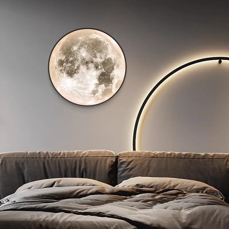 3D Moon LED Wall Lamp Modern Art