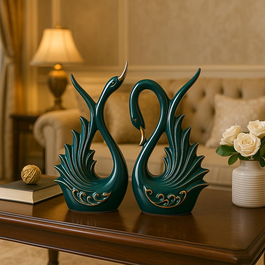 Lucky Deer Family Matte Finish Ceramic Figures - (Set of 3, Matte Brown)