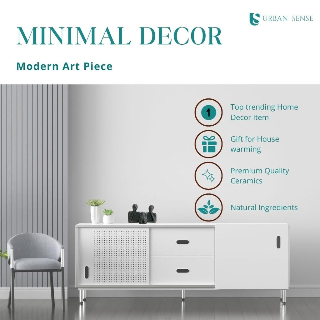 Ceramic Couple Family Statue