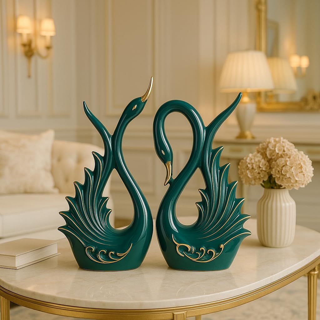 Lucky Deer Family Matte Finish Ceramic Figures - (Set of 3, Matte Brown)