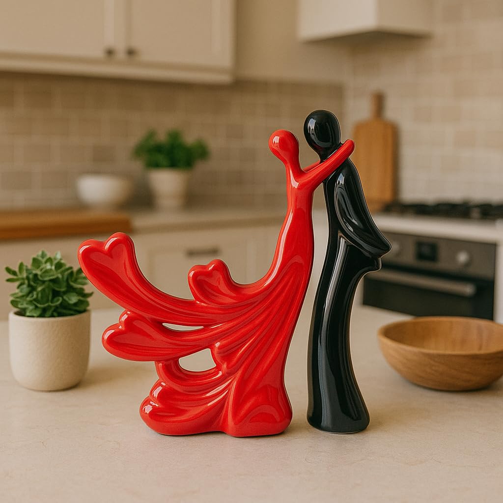 Lucky Deer Family Matte Finish Ceramic Figures - (Set of 3, Matte Brown)