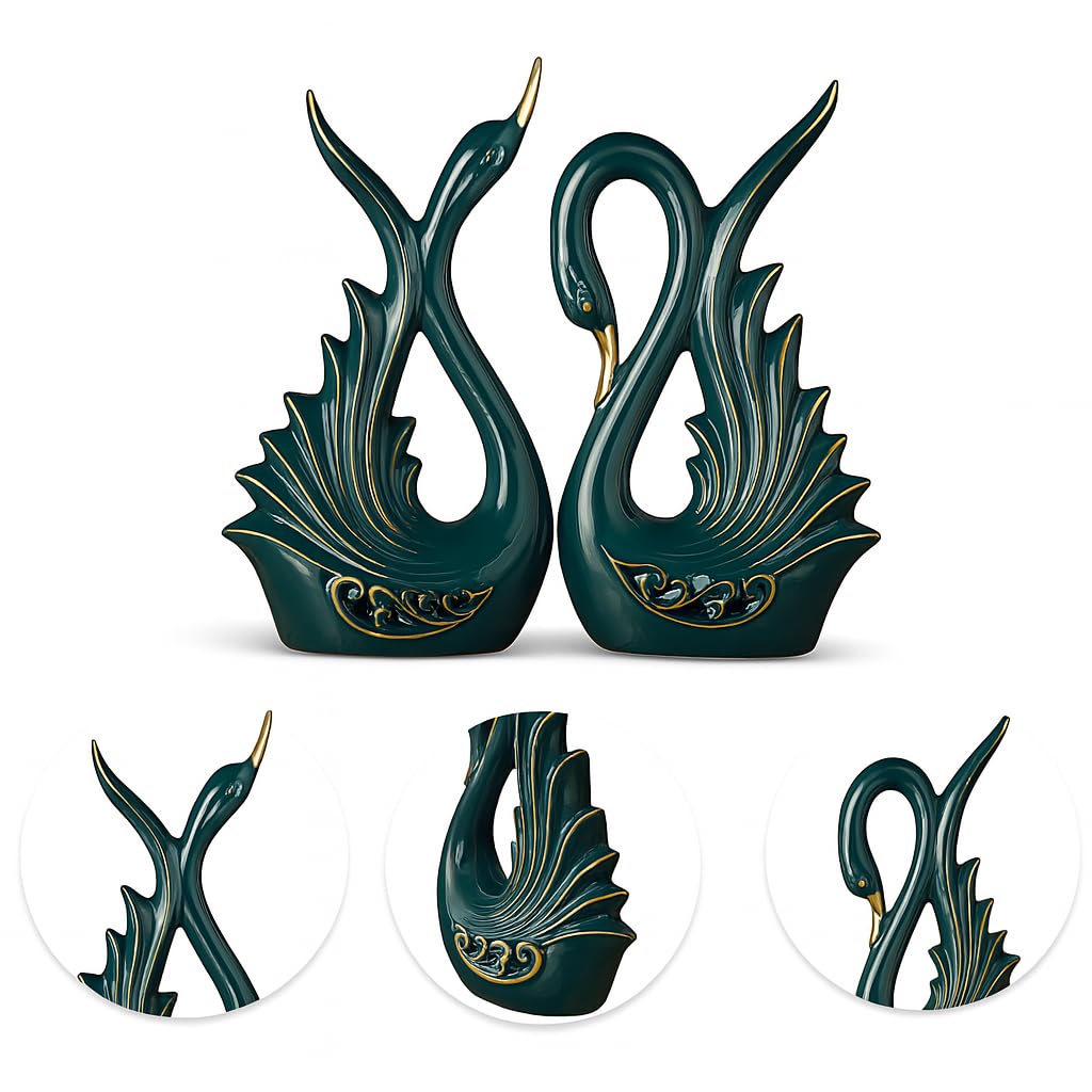 Lucky Deer Family Matte Finish Ceramic Figures - (Set of 3, Matte Brown)