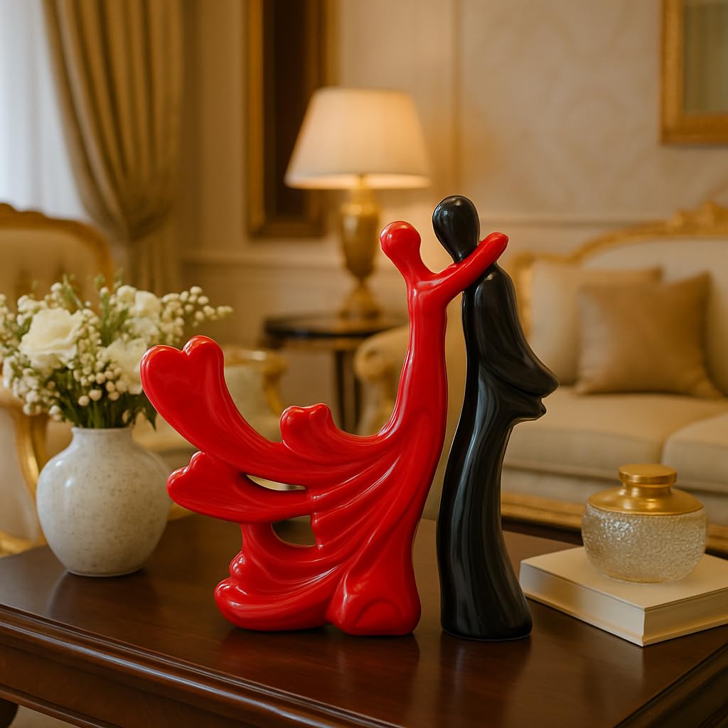 Lucky Deer Family Matte Finish Ceramic Figures - (Set of 3, Matte Brown)