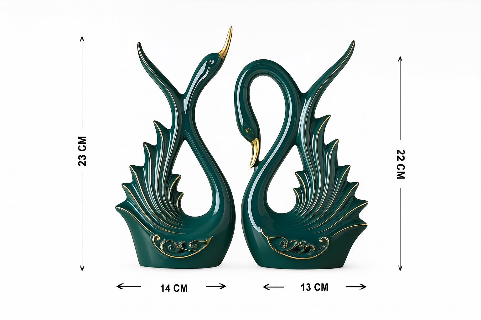 Lucky Deer Family Matte Finish Ceramic Figures - (Set of 3, Matte Brown)