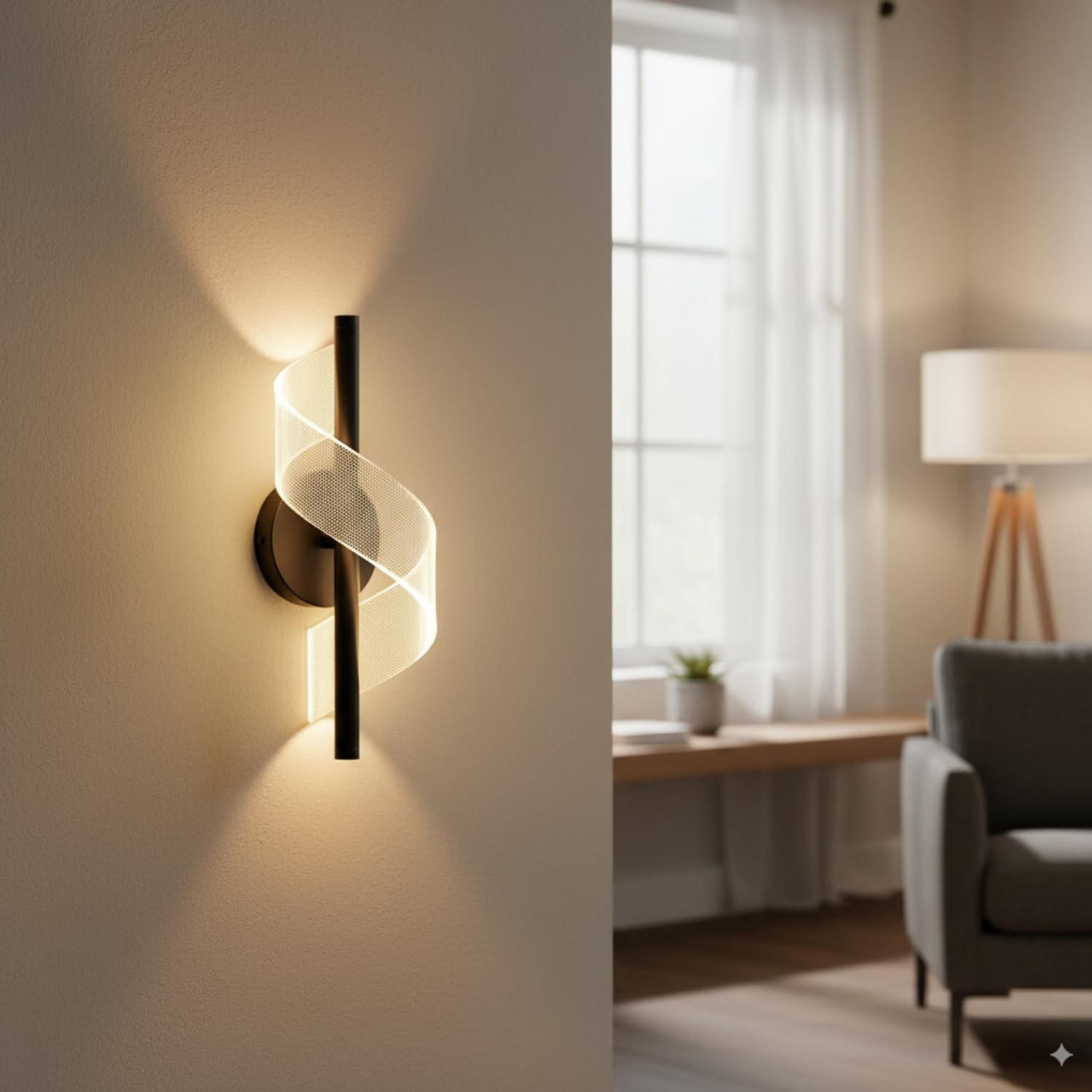 3D Moon LED Wall Lamp Modern Art