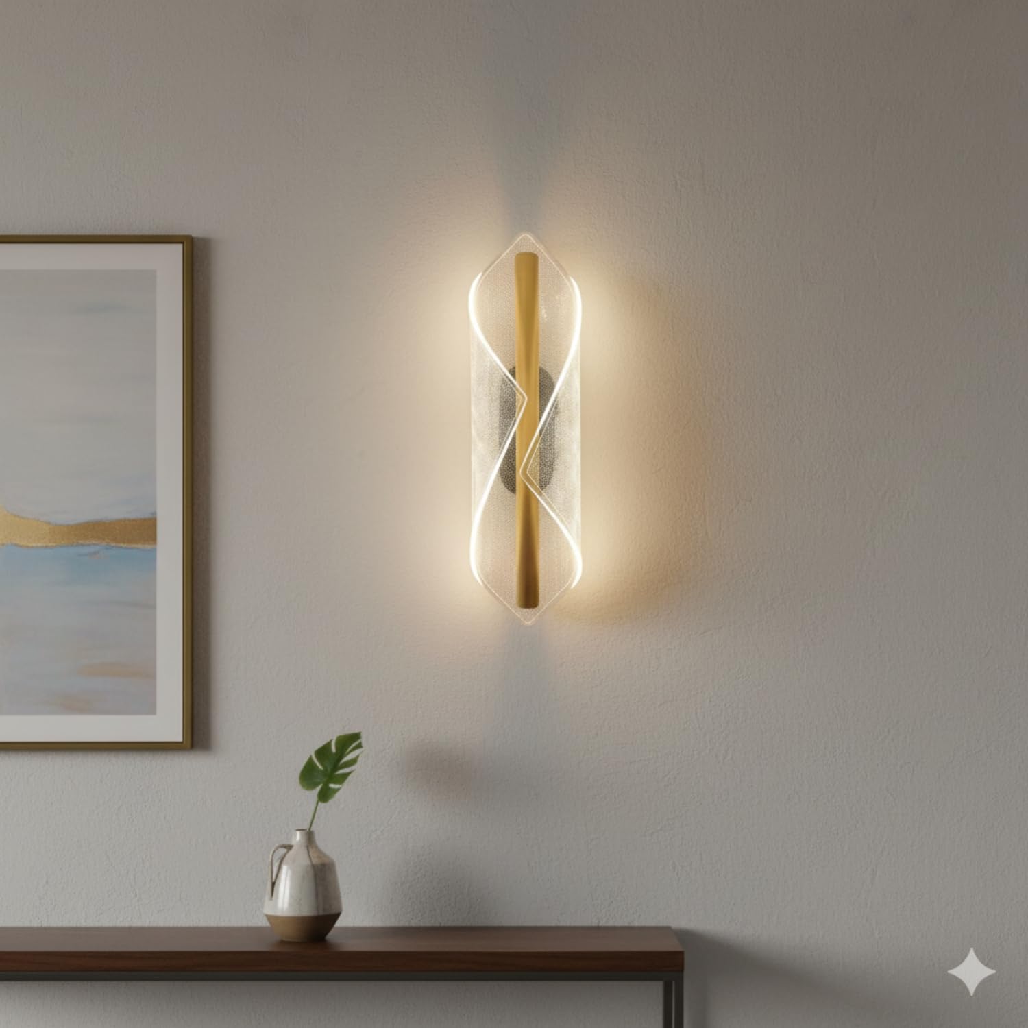 3D Moon LED Wall Lamp Modern Art