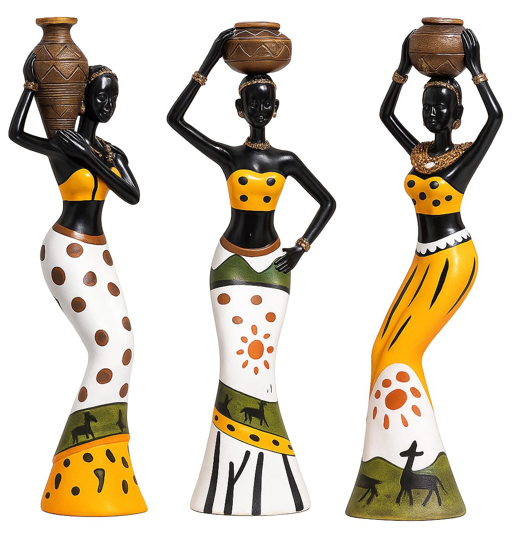 Lucky Deer Family Matte Finish Ceramic Figures - (Set of 3, Matte Brown)