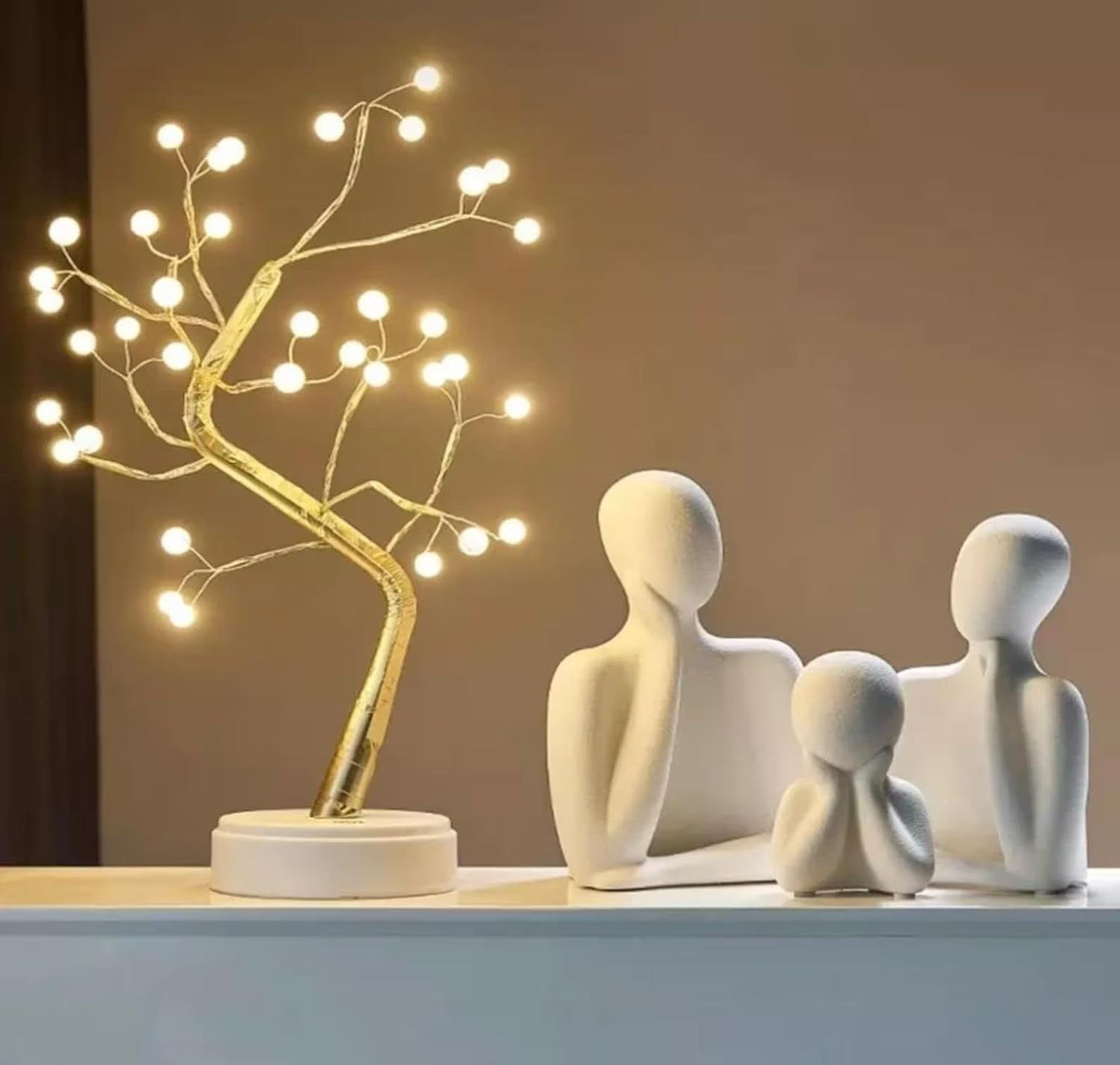 Ceramic Couple Family Statue