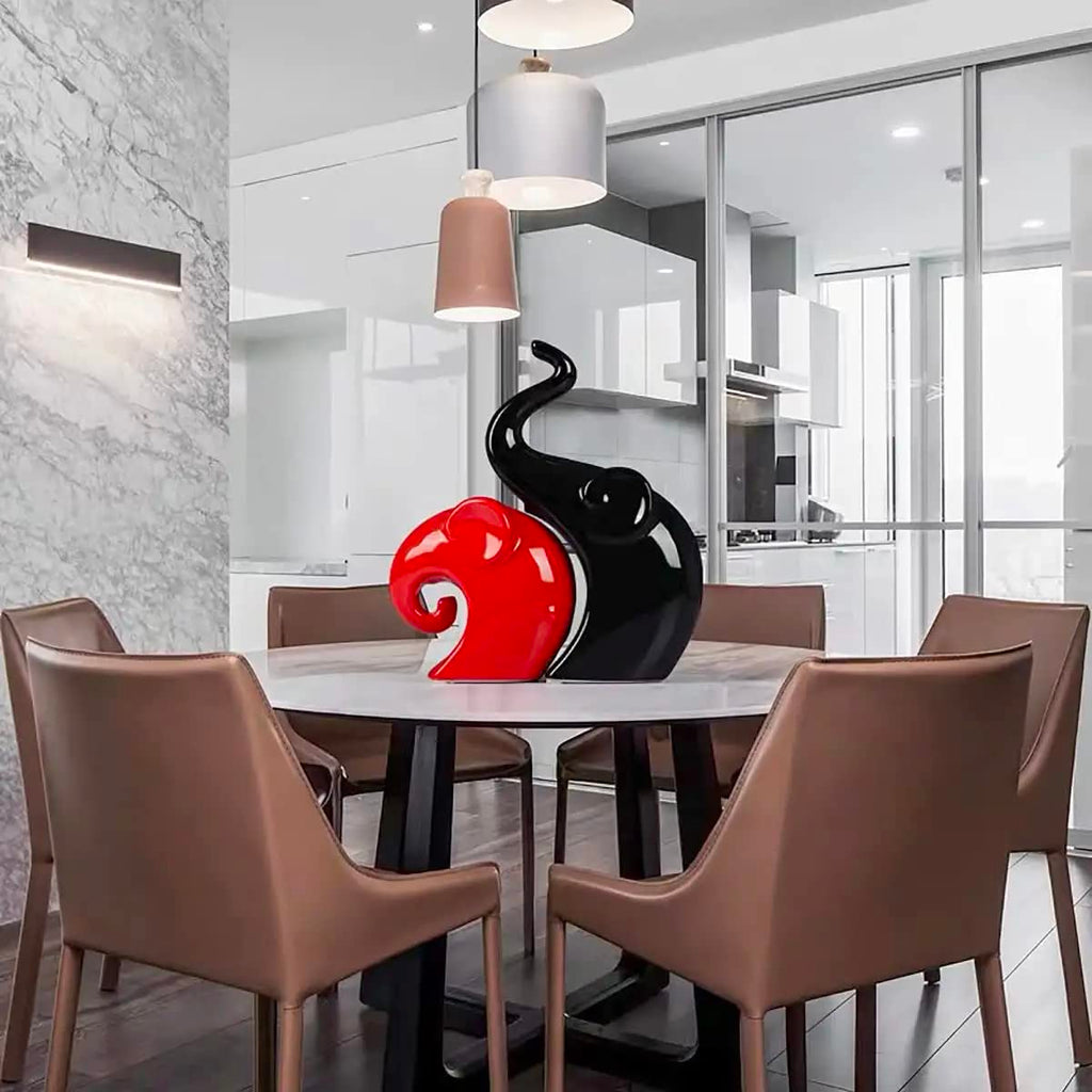 Lucky Deer Family Matte Finish Ceramic Figures - (Set of 3, Matte Brown)