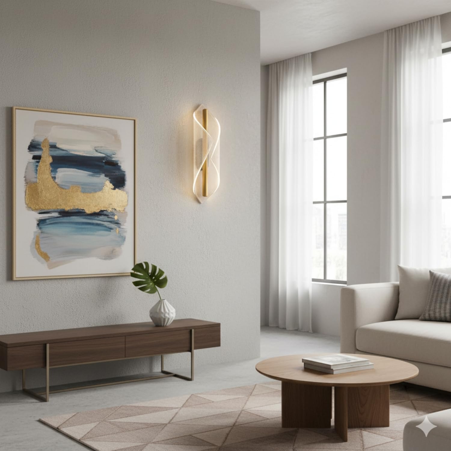 3D Moon LED Wall Lamp Modern Art