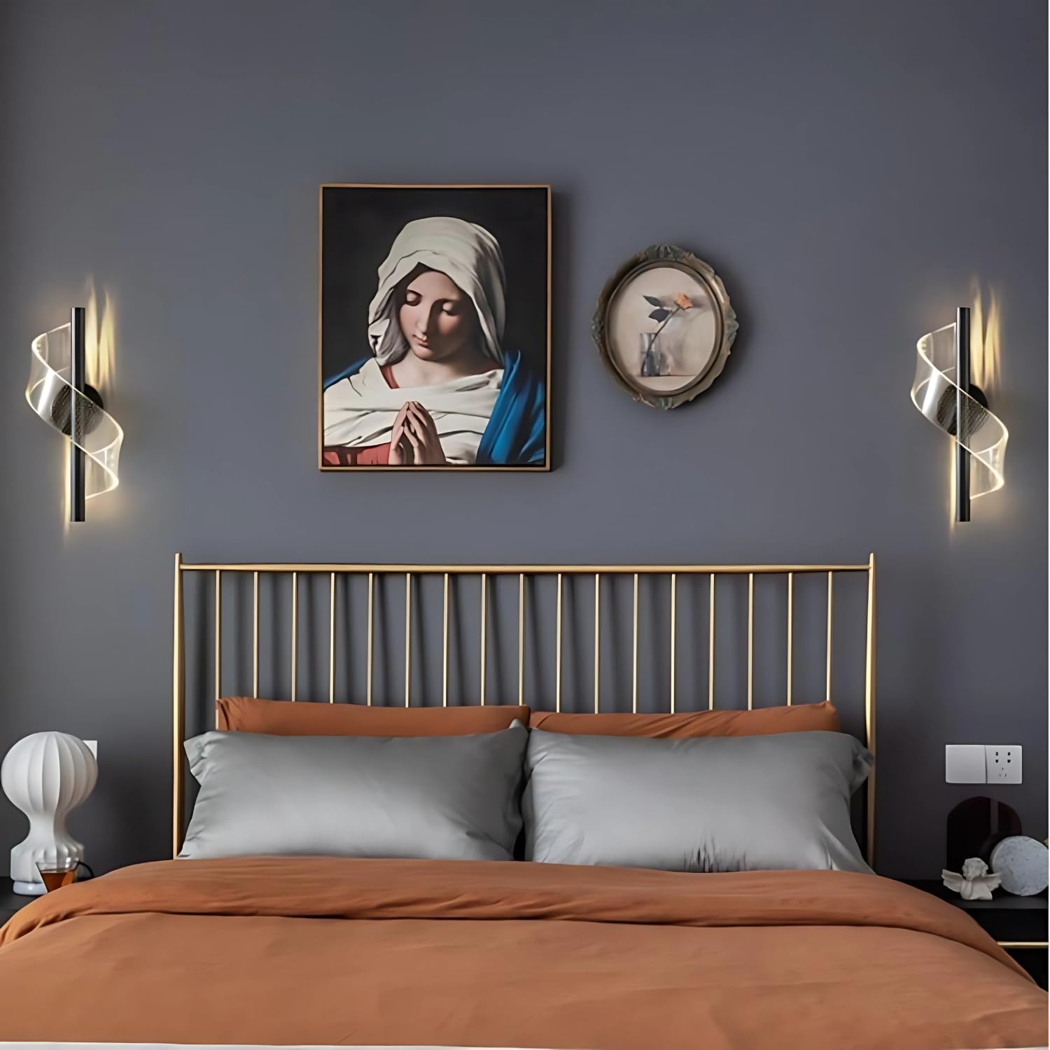 3D Moon LED Wall Lamp Modern Art