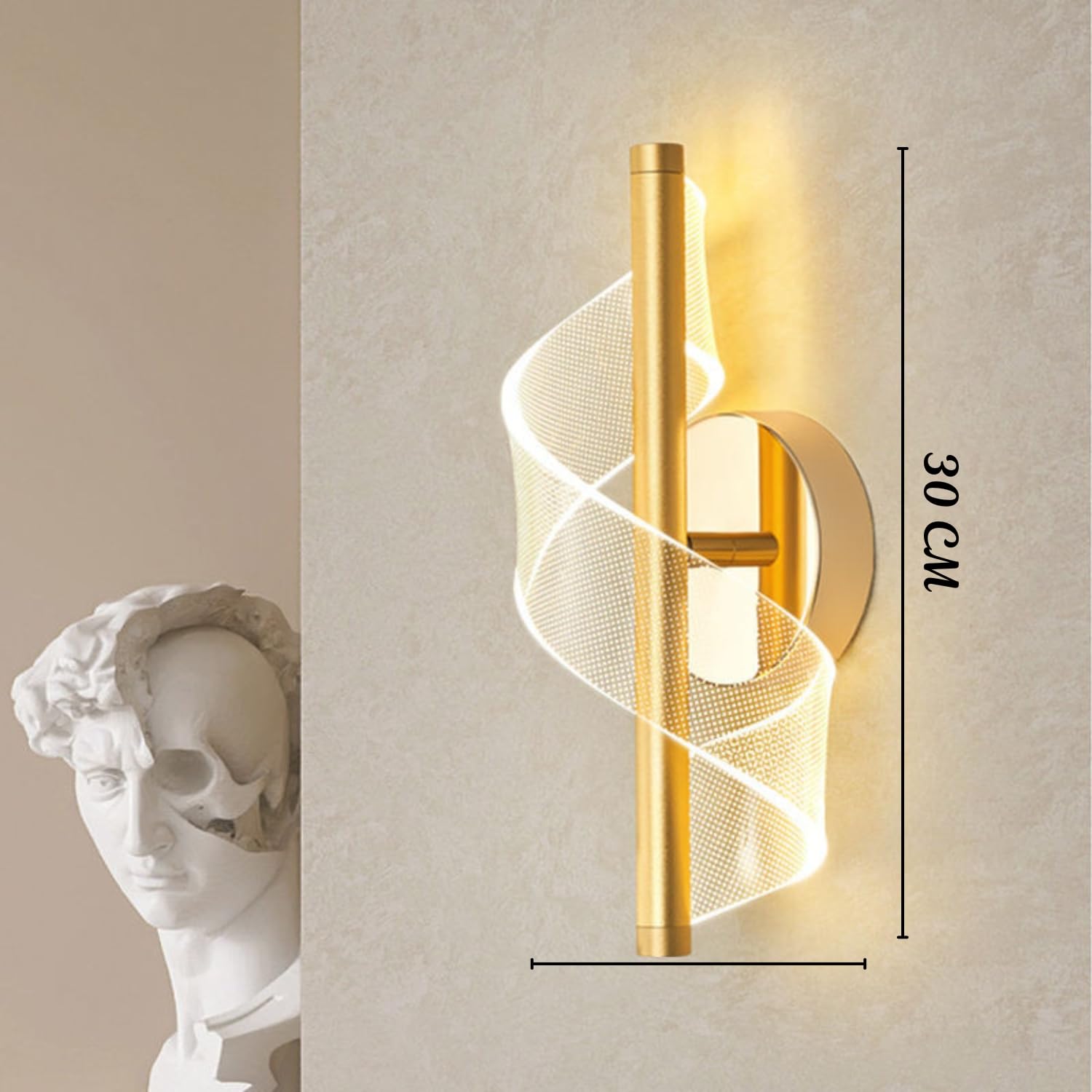 3D Moon LED Wall Lamp Modern Art
