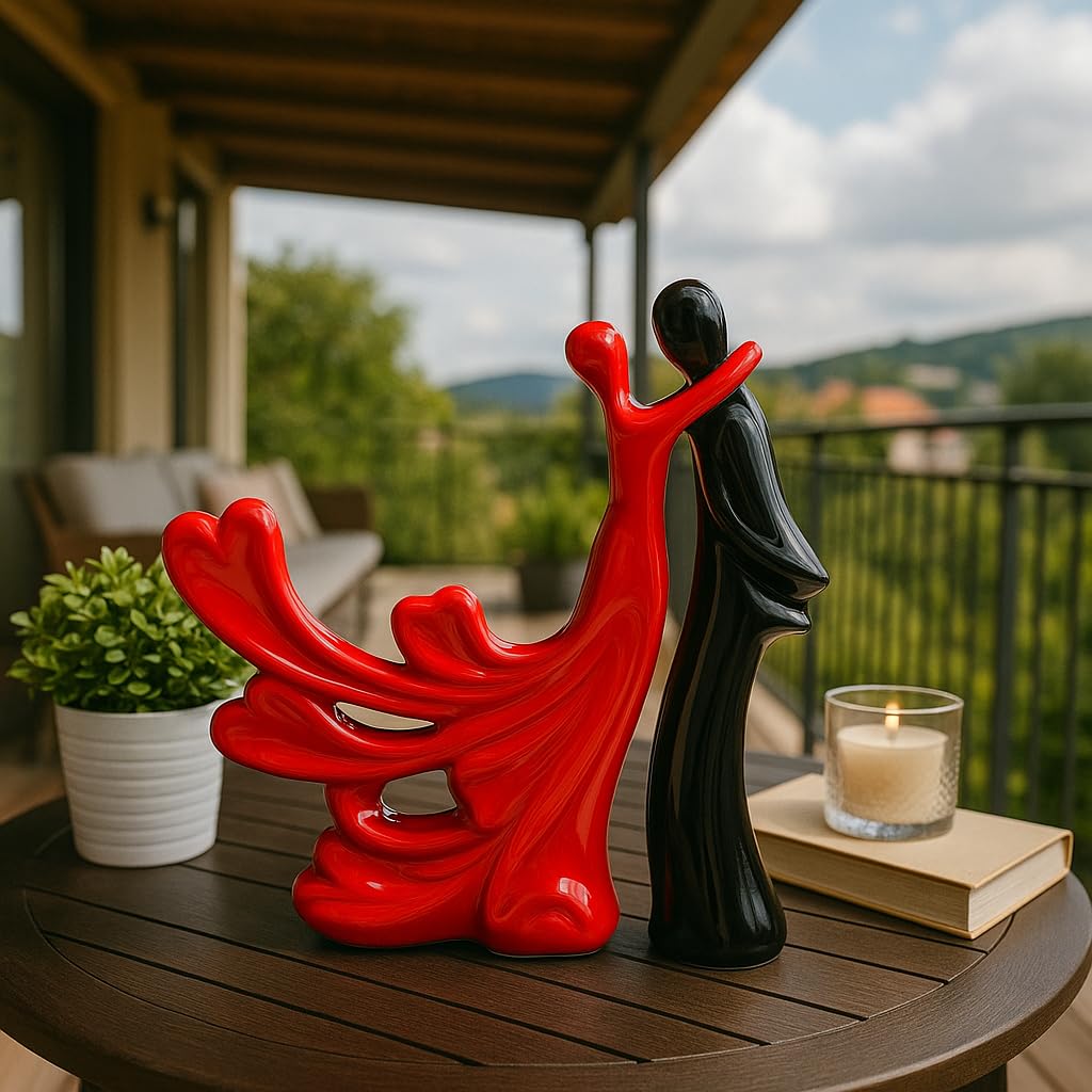 Lucky Deer Family Matte Finish Ceramic Figures - (Set of 3, Matte Brown)