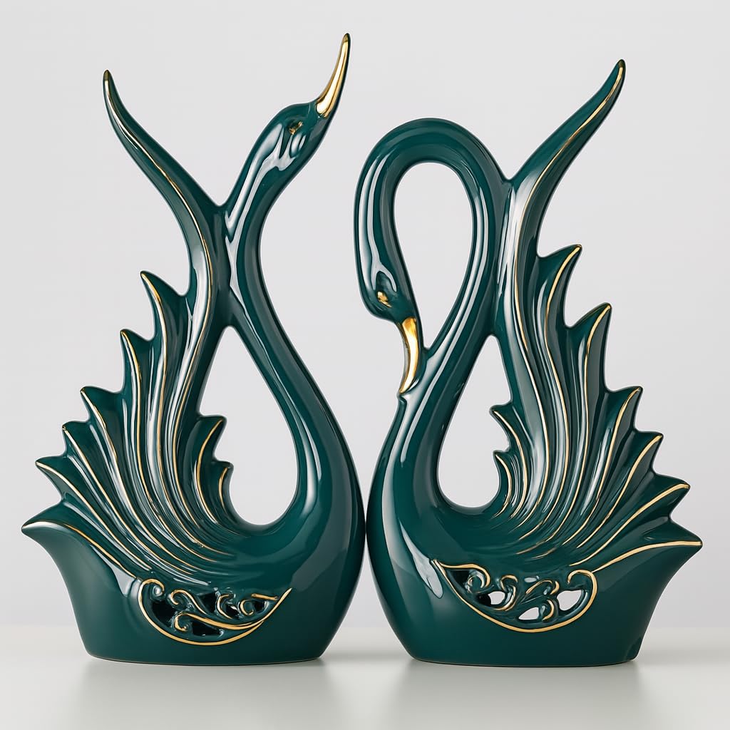 Lucky Deer Family Matte Finish Ceramic Figures - (Set of 3, Matte Brown)