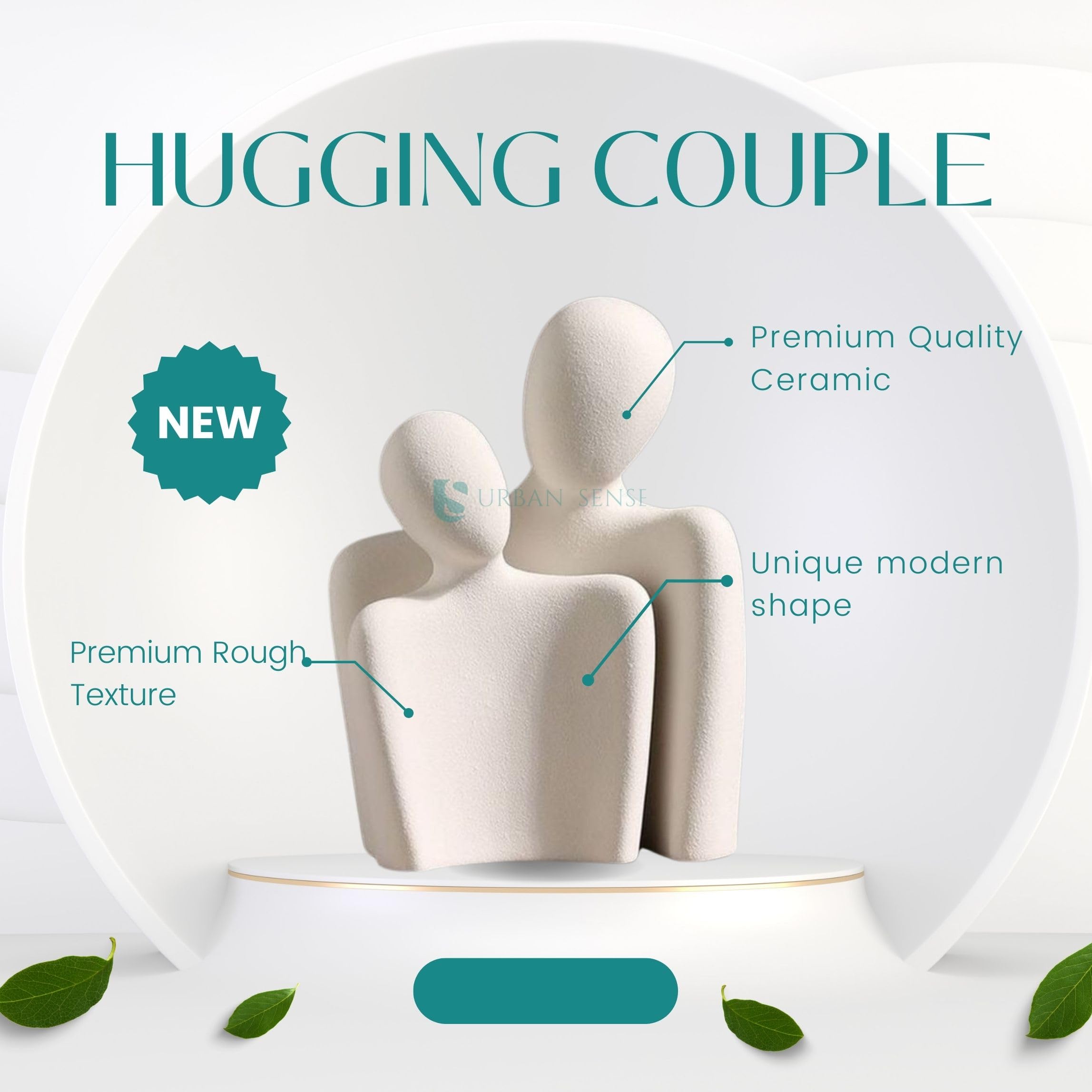 Ceramic Couple Family Statue