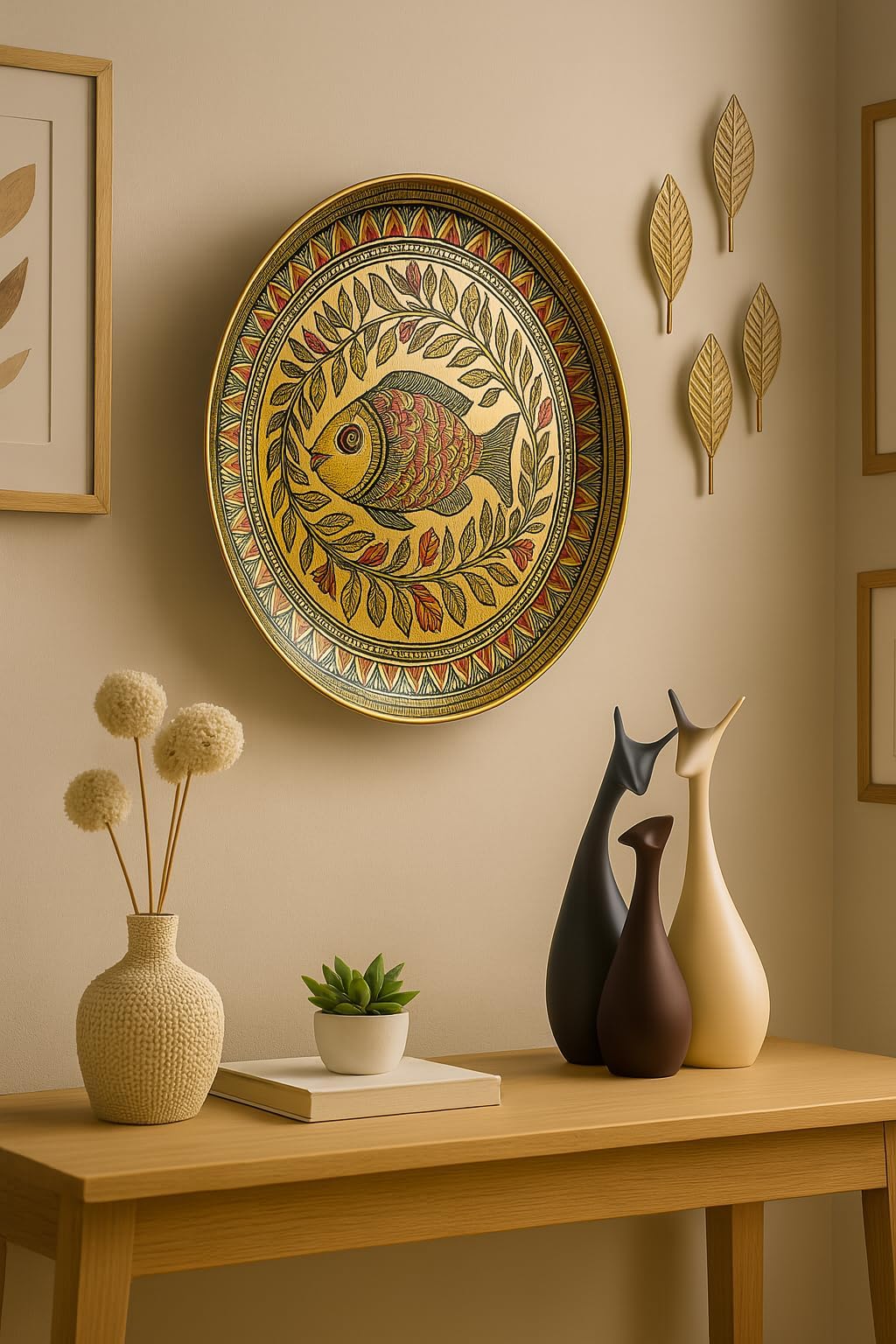 Lucky Deer Family Matte Finish Ceramic Figures - (Set of 3, Matte Brown)