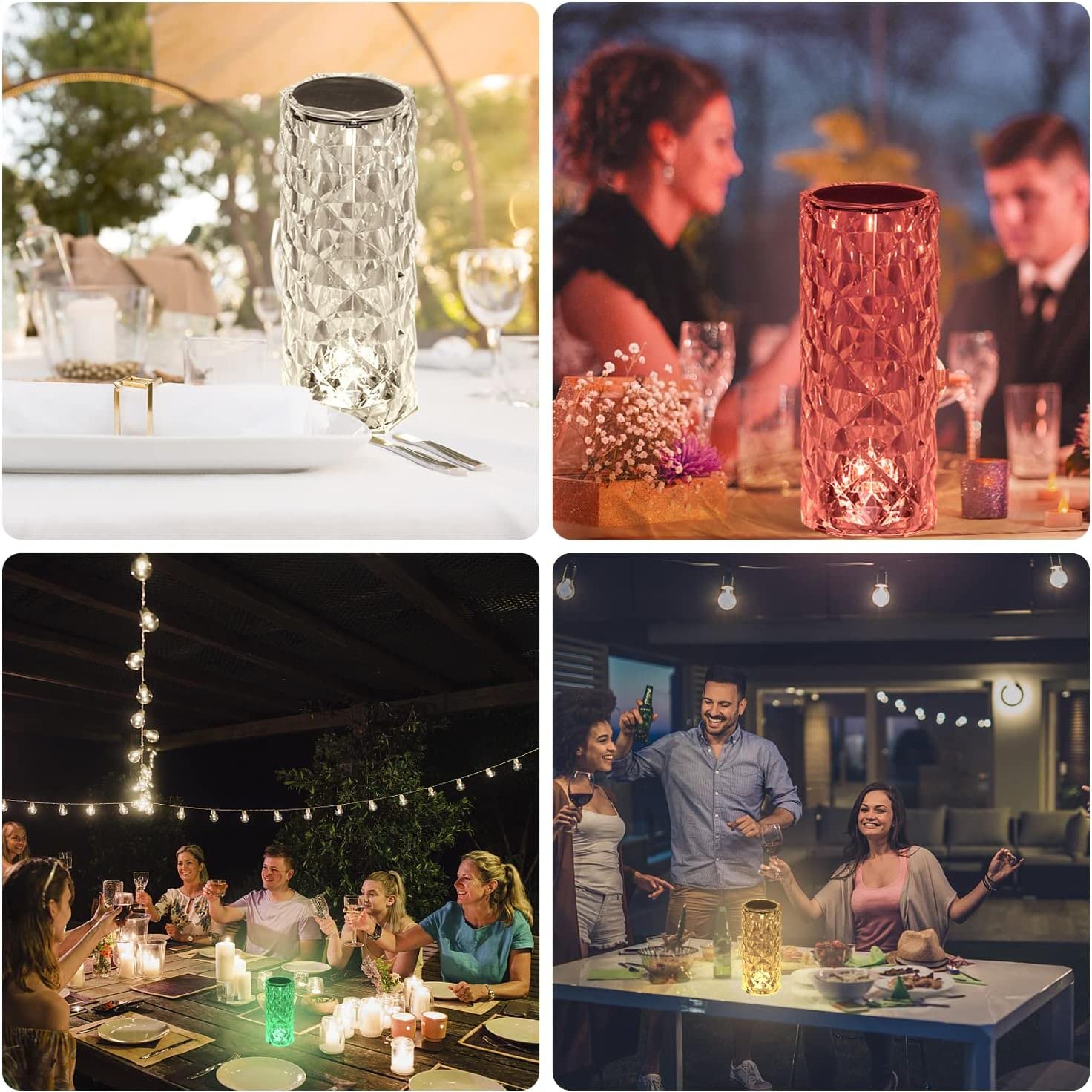 3D Moon Lamp with Wooden Stand