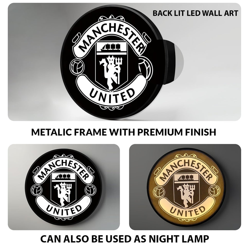 Full Moon Scenic View Night Wall Lamp Painting