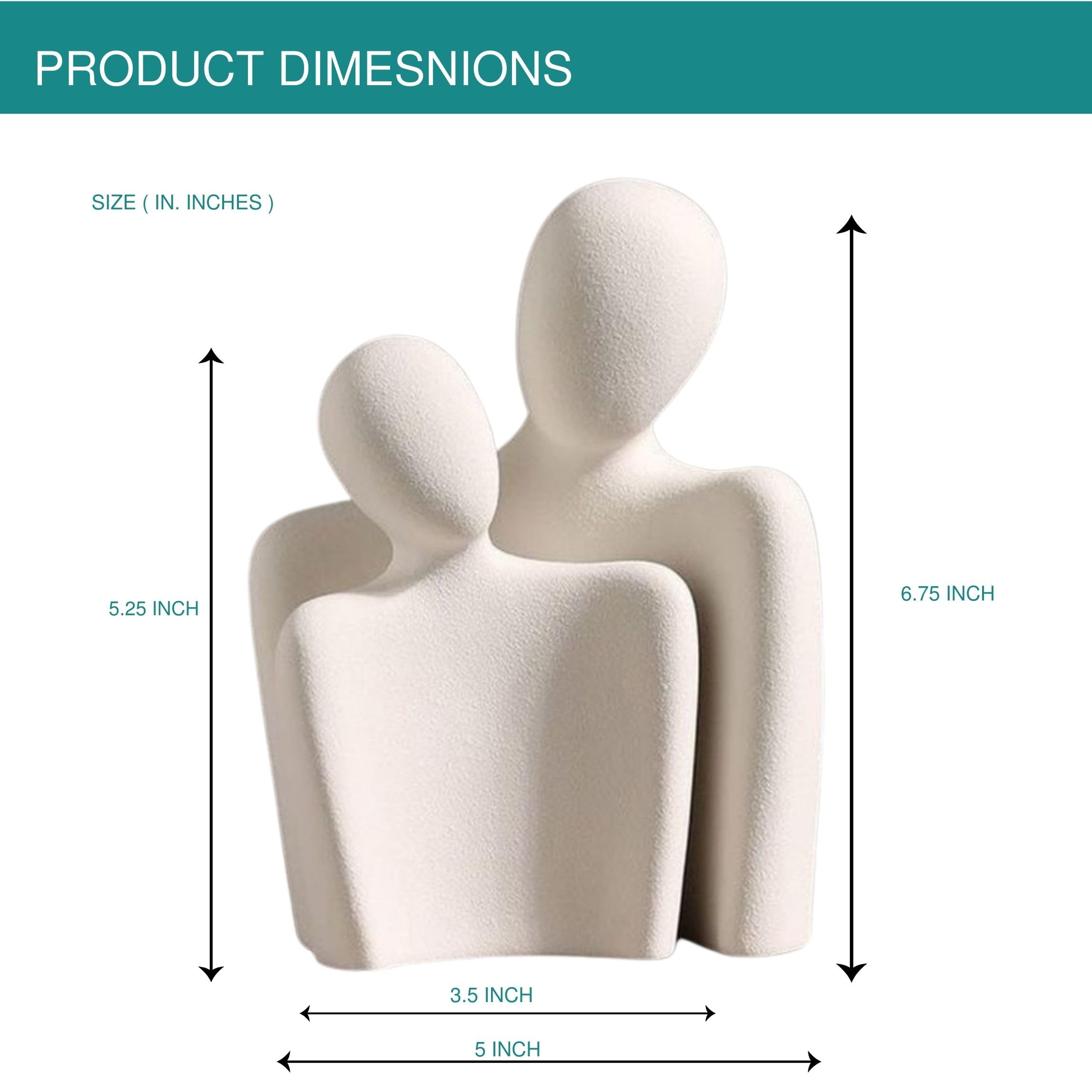 Ceramic Couple Family Statue