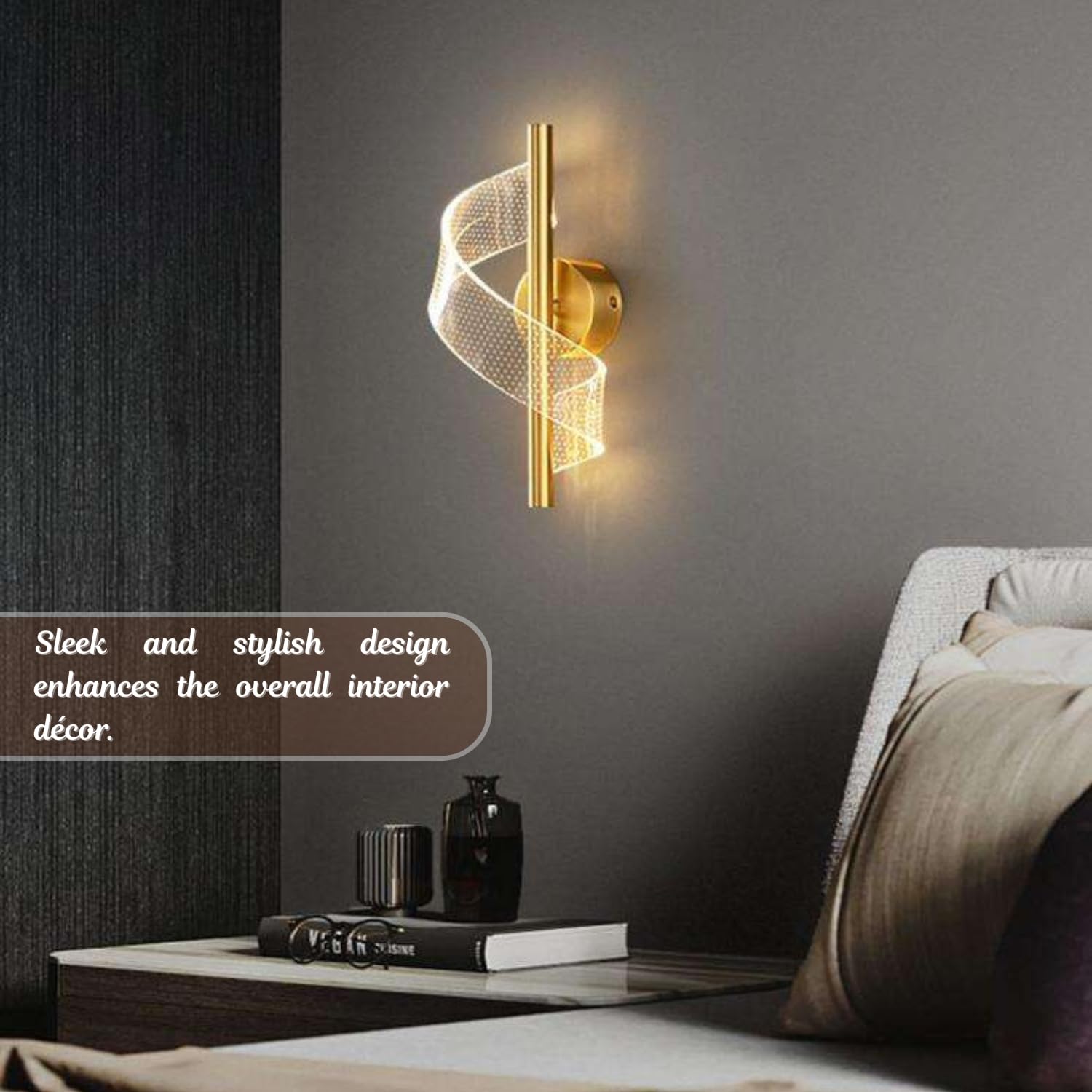 3D Moon LED Wall Lamp Modern Art