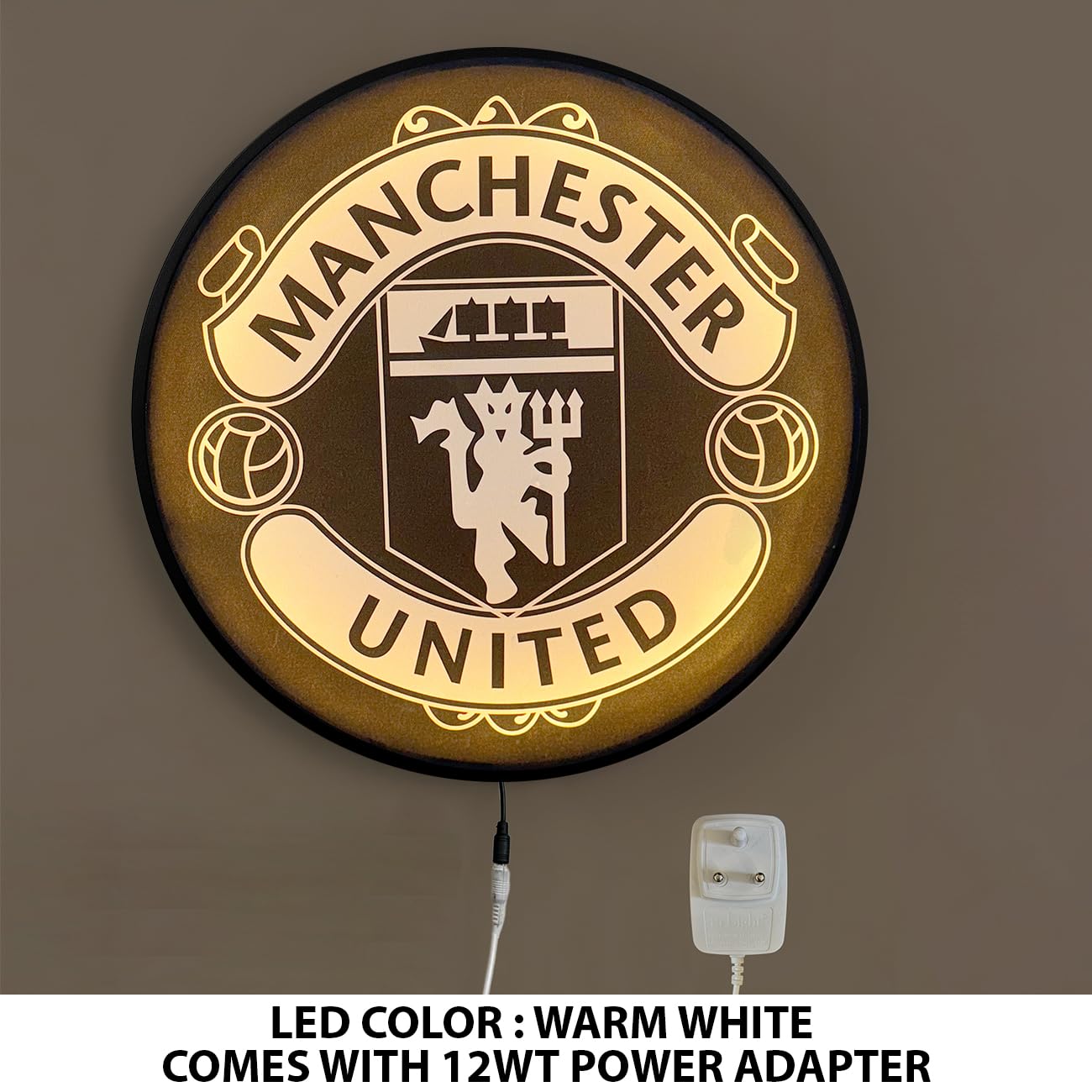 Full Moon Scenic View Night Wall Lamp Painting