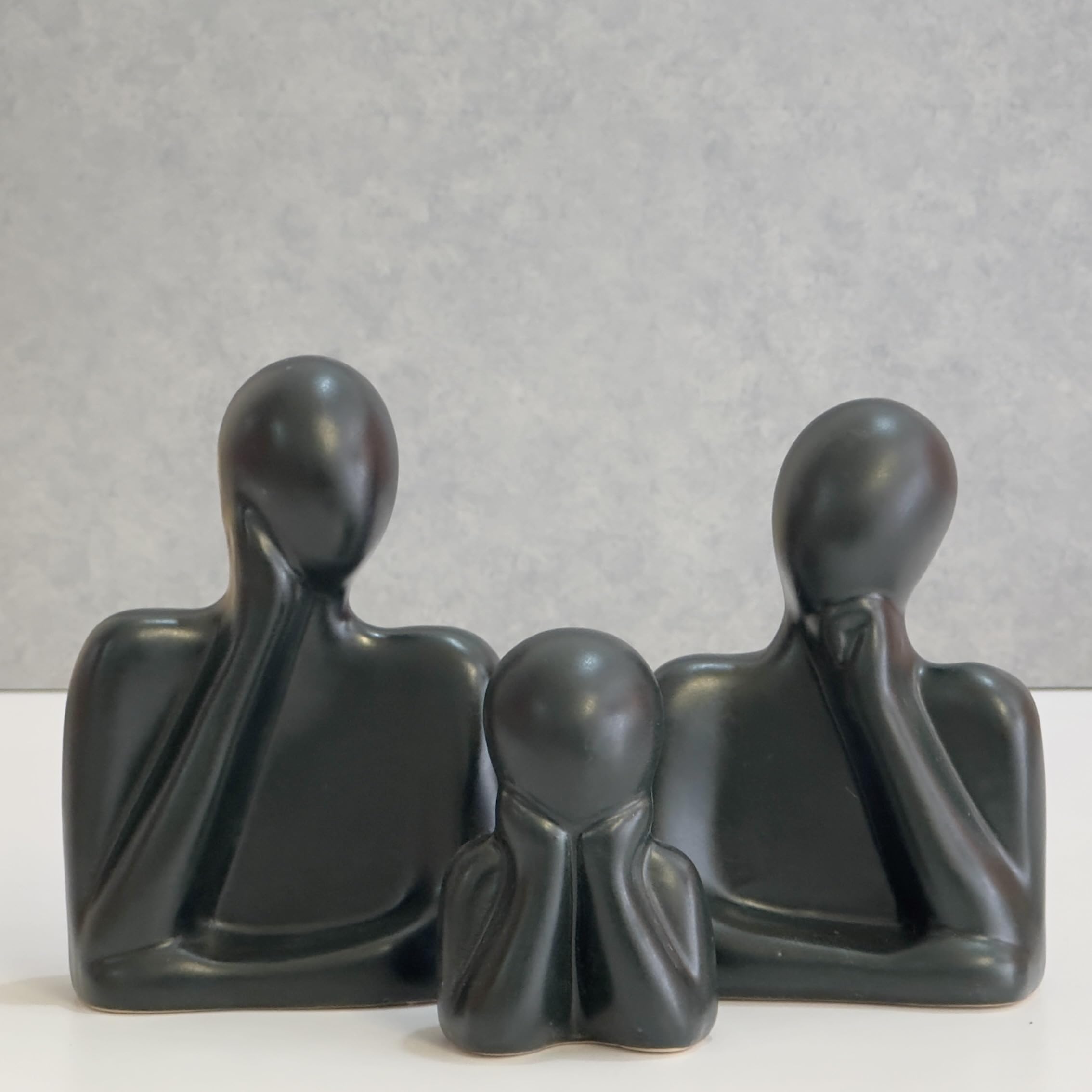 Ceramic Couple Family Statue
