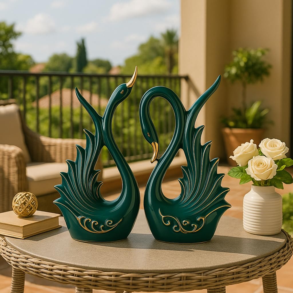 Lucky Deer Family Matte Finish Ceramic Figures - (Set of 3, Matte Brown)