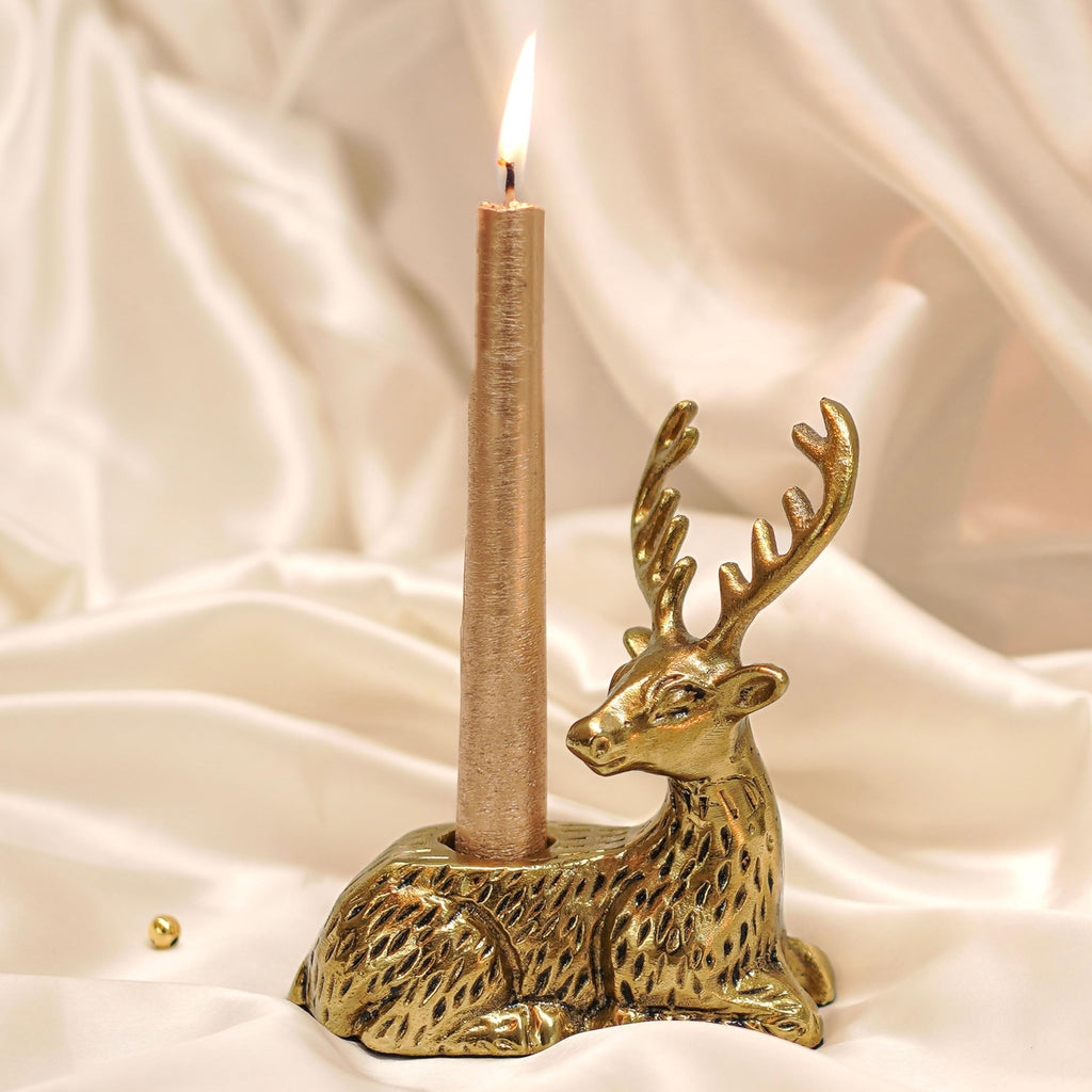 BEHOMA Metal Dancing Peacock Figurine for Good Luck & Love,Candle Holder for Home Dcor Tabletop Living,Showpiece for Valentine's Day,Birthday(Scented Glass Votive Candle Included),Gold,18.5cm,11cm