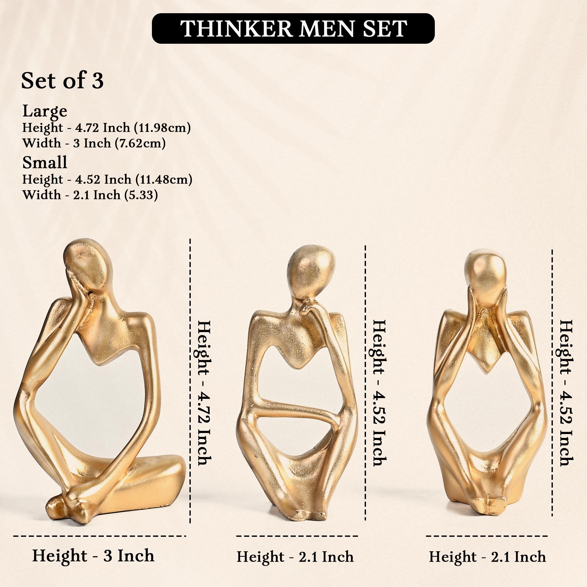 Exquisite resin Hiran Statues