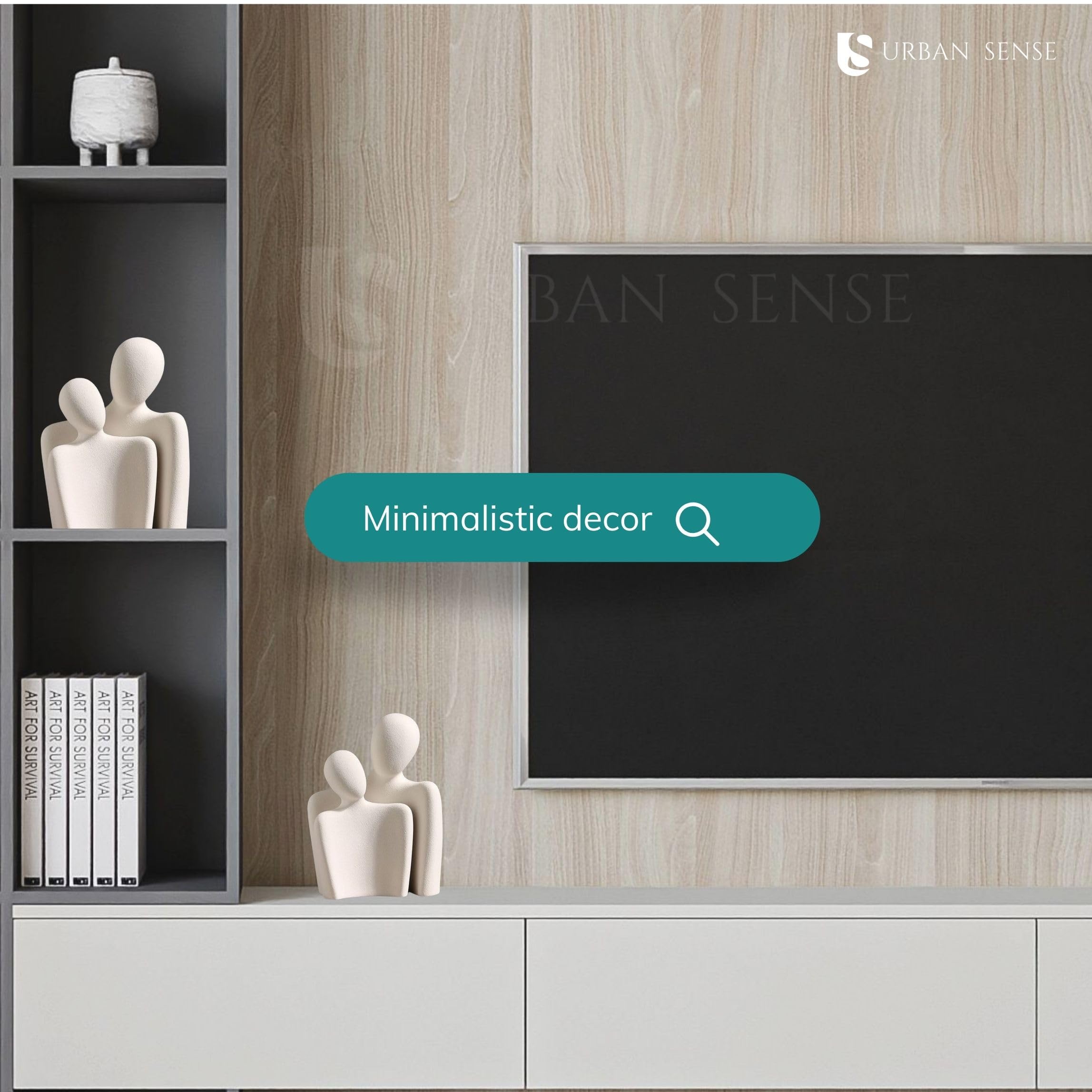 Ceramic Couple Family Statue