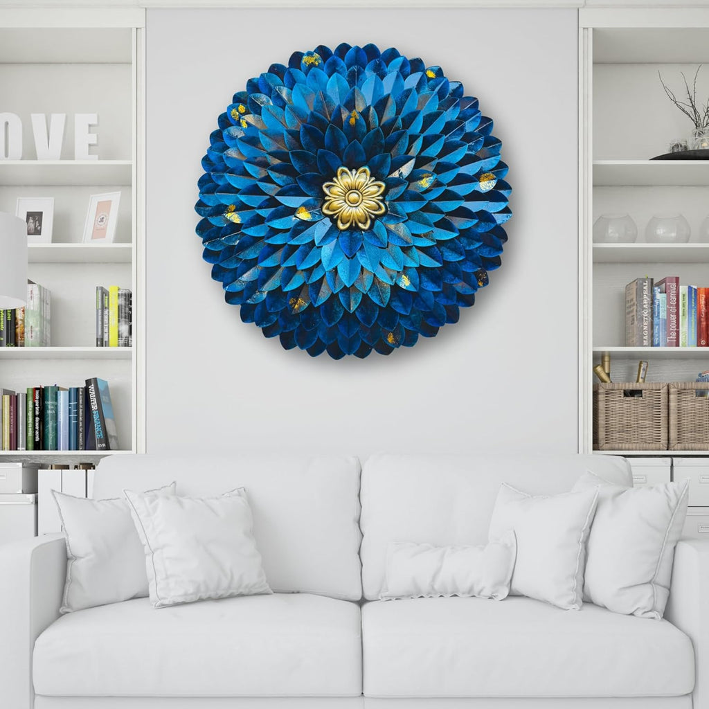 3D Metal Flower Wall Art