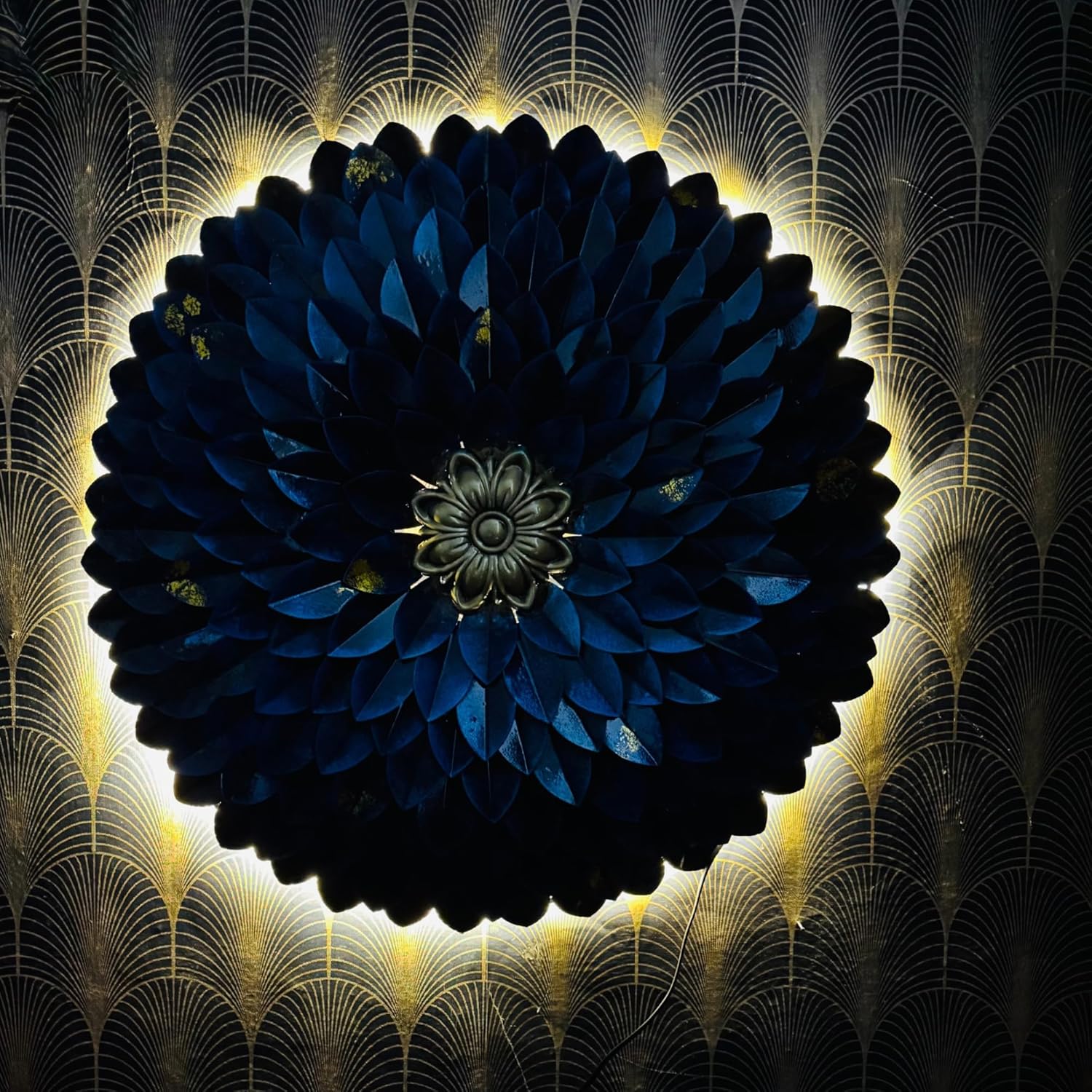 3D Metal Flower Wall Art